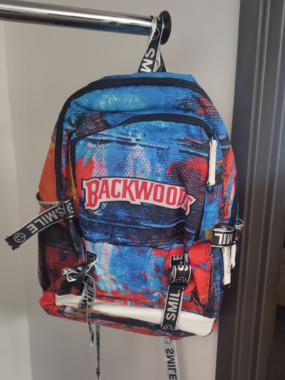 Backwood Multicolor Men’s Backpack - Blue & Red